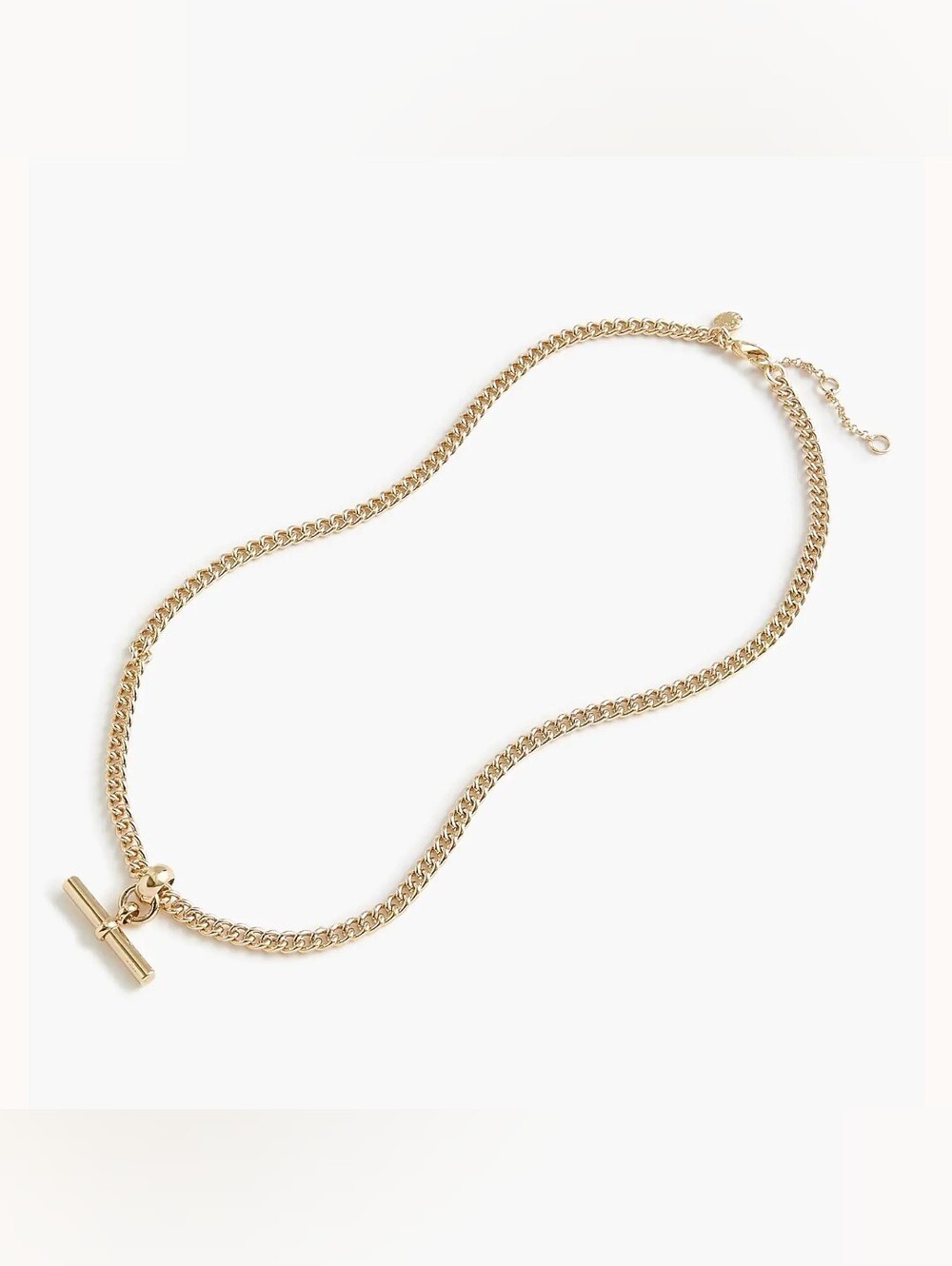 JCrew Tbar Pendant Gold Plated Necklace  Women's